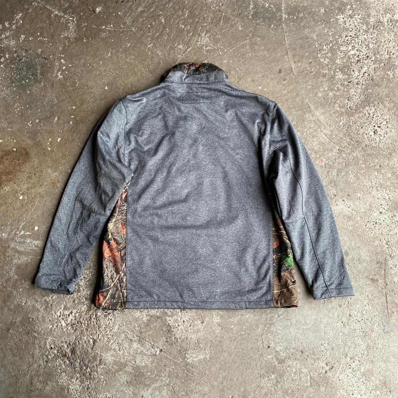 Grey Woodland Camouflage Full Zip Jacket - L
