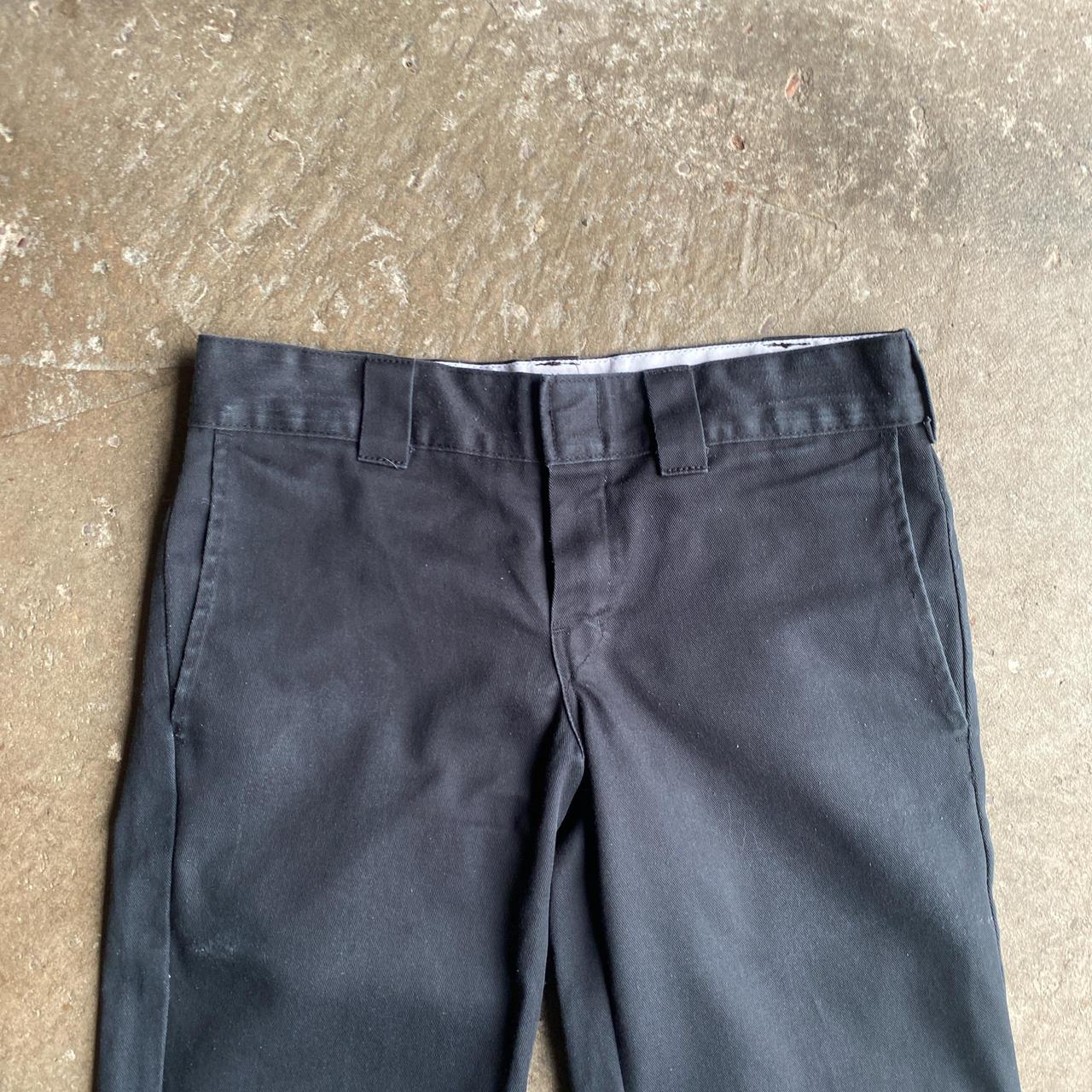 Black Slim Straight Dickies Trousers - W32