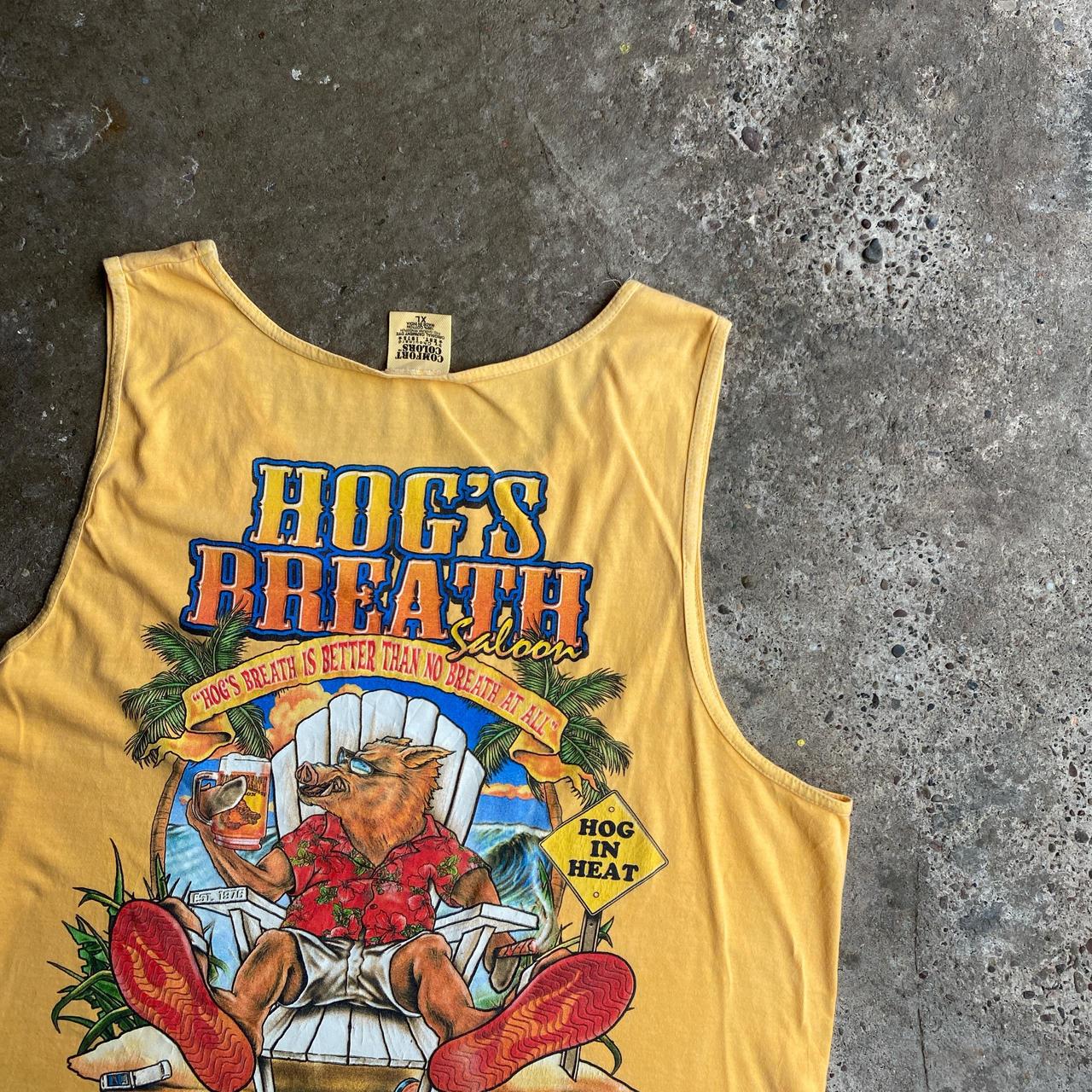 Orange/Peach ‘Hogs Breath’ Graphic Tank Top - XL