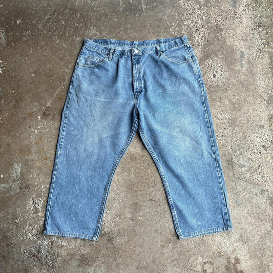 Blue Relaxed Fit Wrangler Denim Jeans - W42