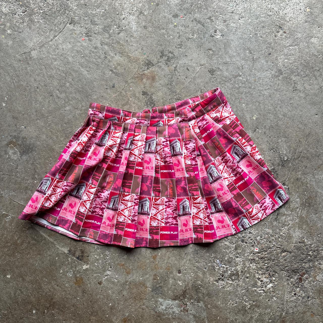 Y2K pink Paris skirt