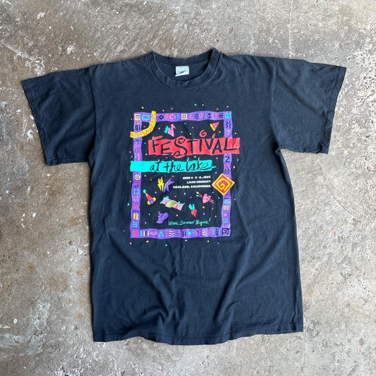 90s Black ‘Festival at the Lake’ single stitch tee