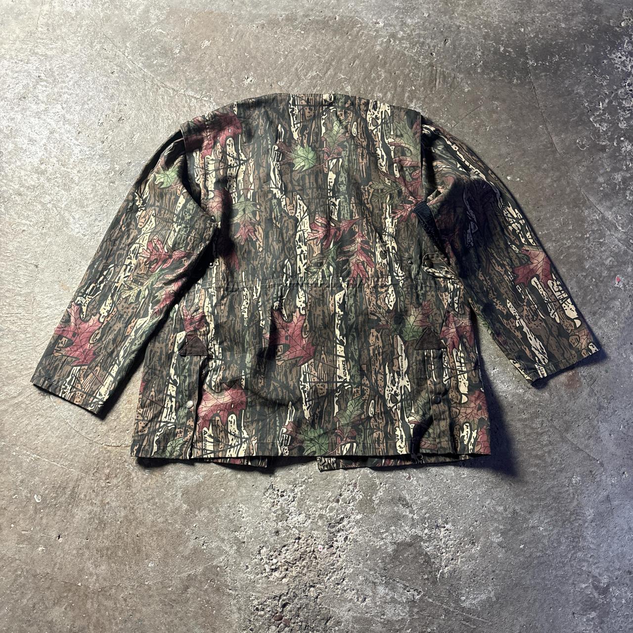 Brassada Woodland Print Button Up Jacket - XL