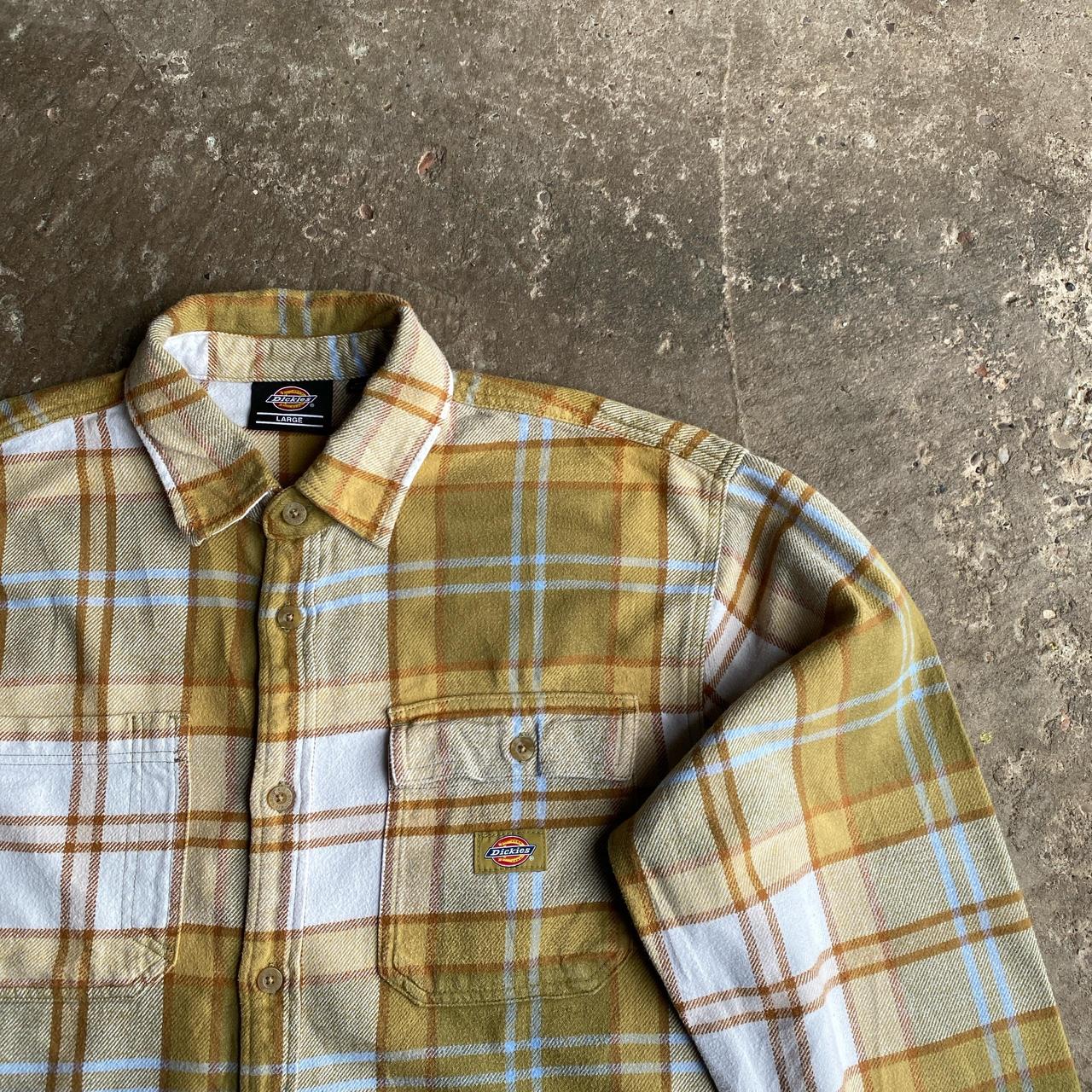 Multi-coloured Checkered Dickies Flannel Shirt - L