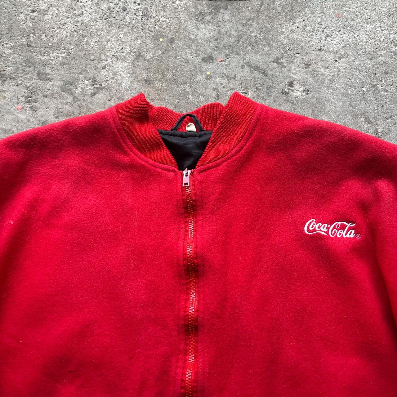 Vintage red Coca Cola bomber jacket