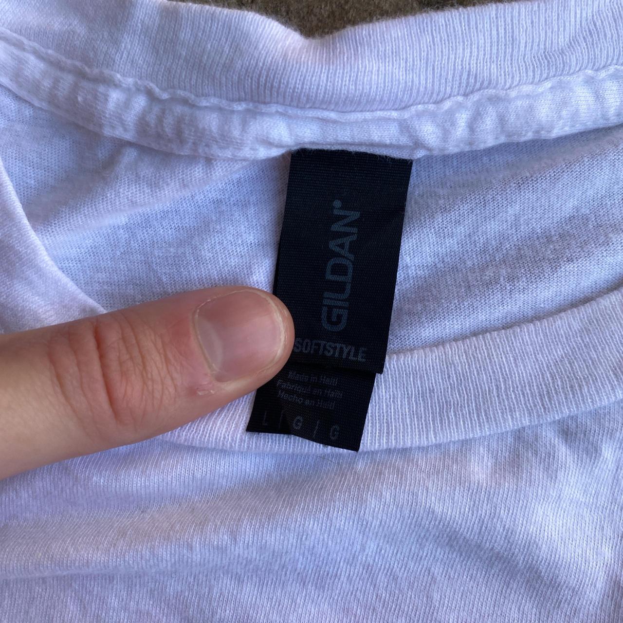 White Graphic Whiskey T-Shirt - L