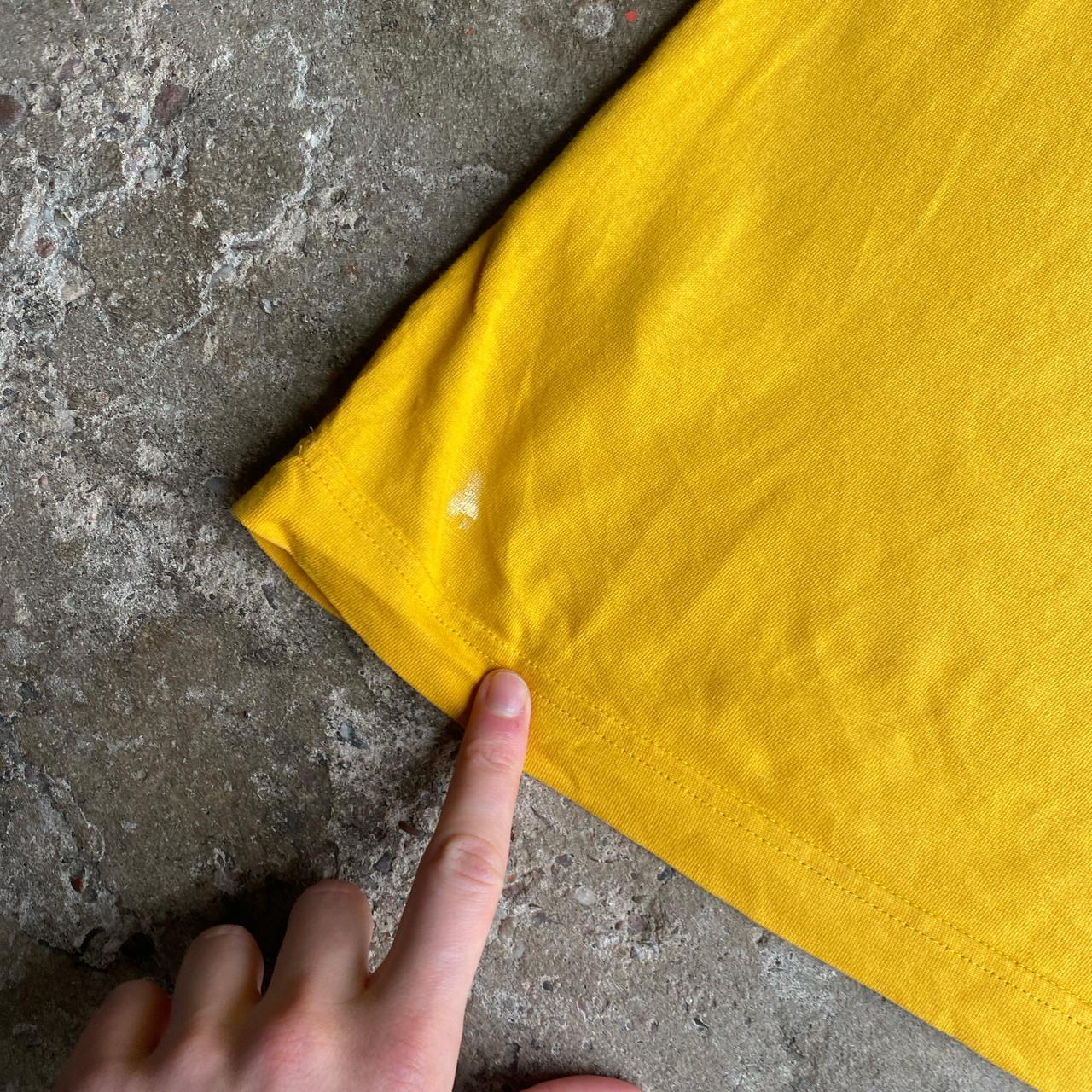 Yellow Vintage Reebok Graphic T-Shirt - M