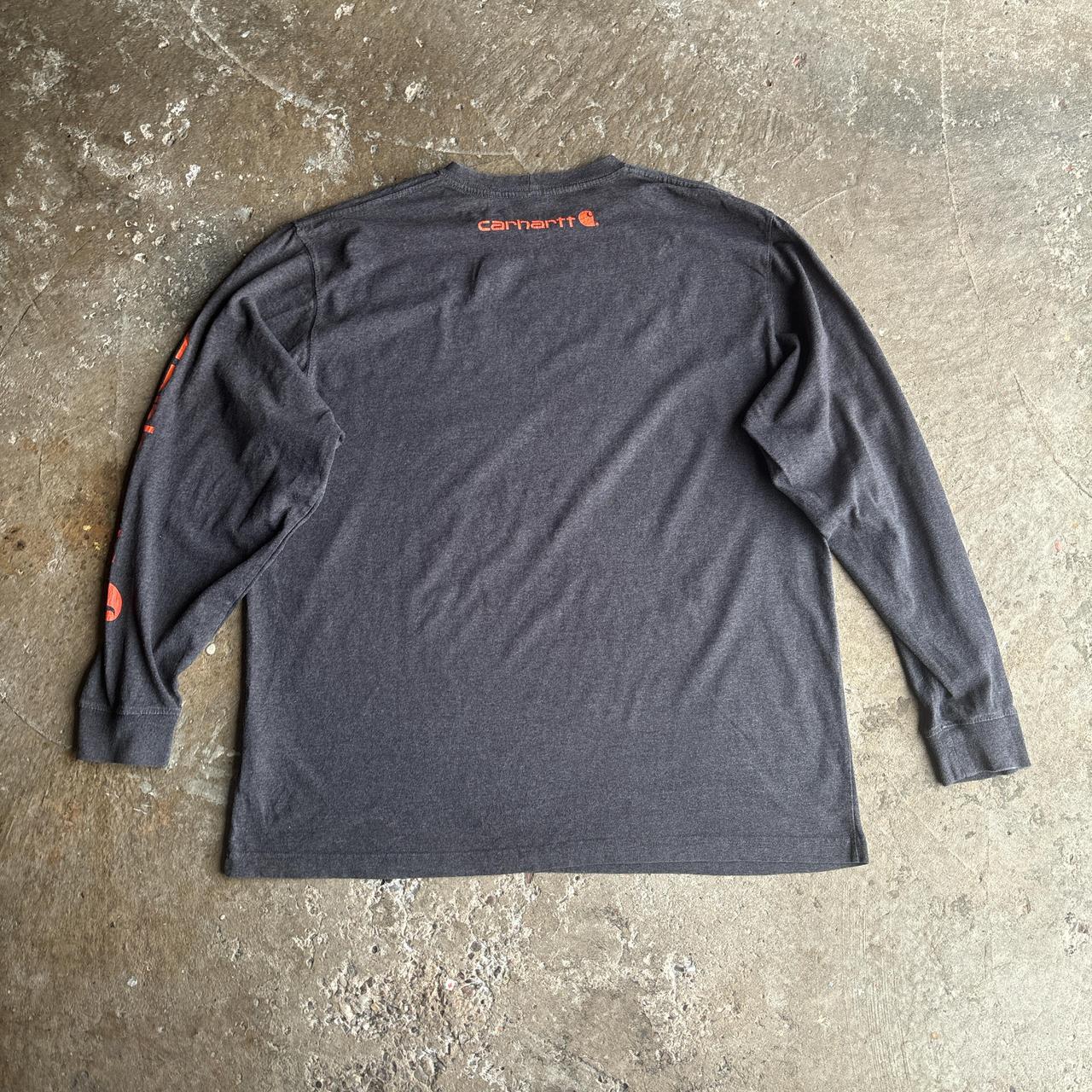Grey Carhartt Long Sleeve T-Shirt - XL