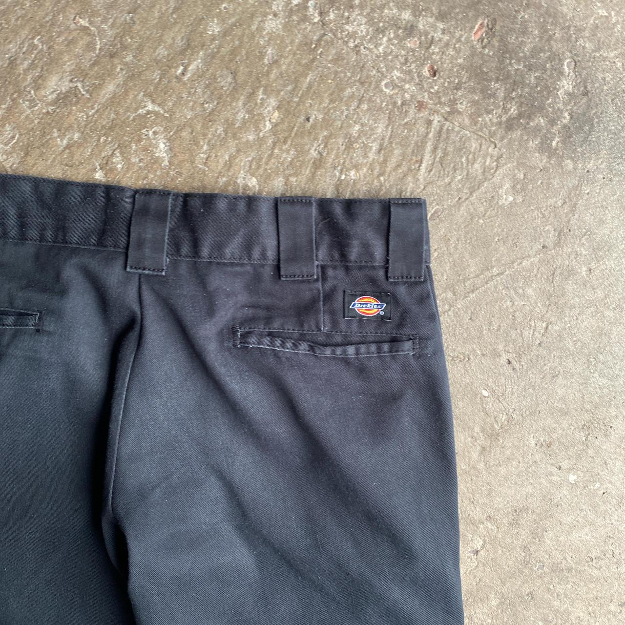 Black Slim Straight Dickies Trousers - W32