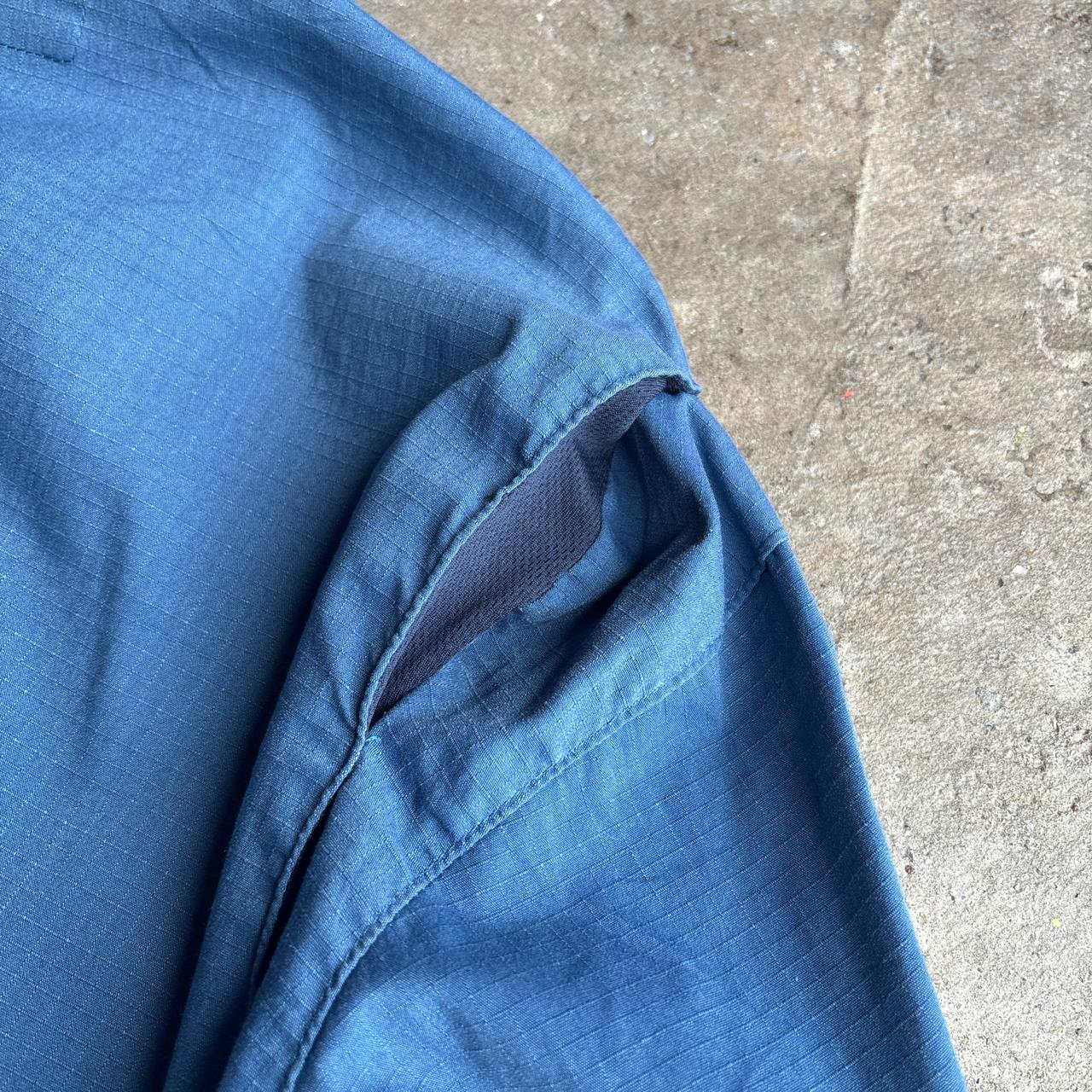 Blue Carhartt Textured Long-Sleeve Shirt