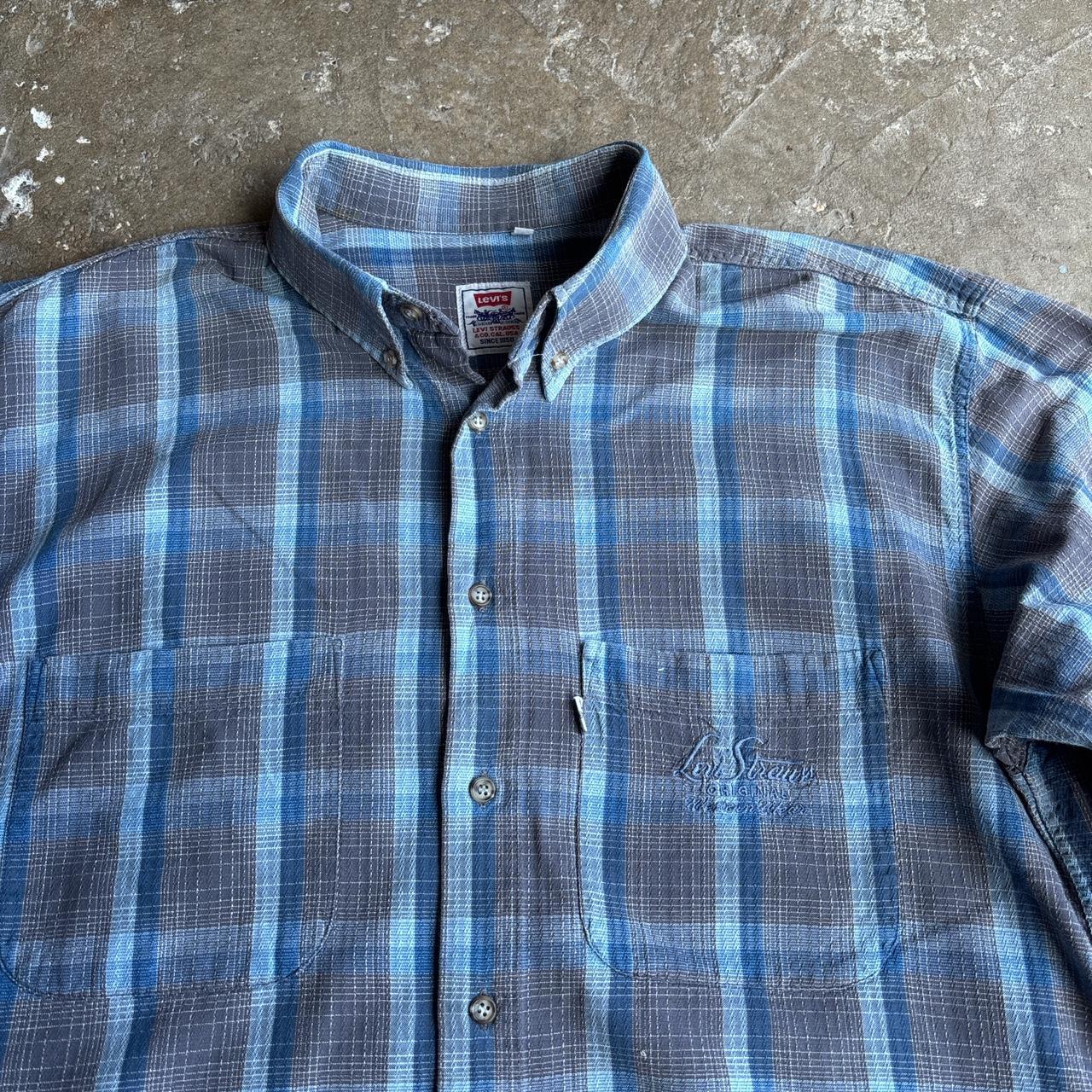 Vintage Blue and grey Levi’s shirt