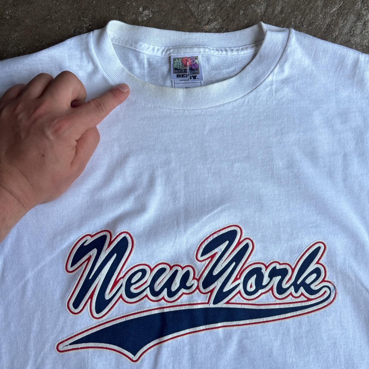 White New York graphic tee