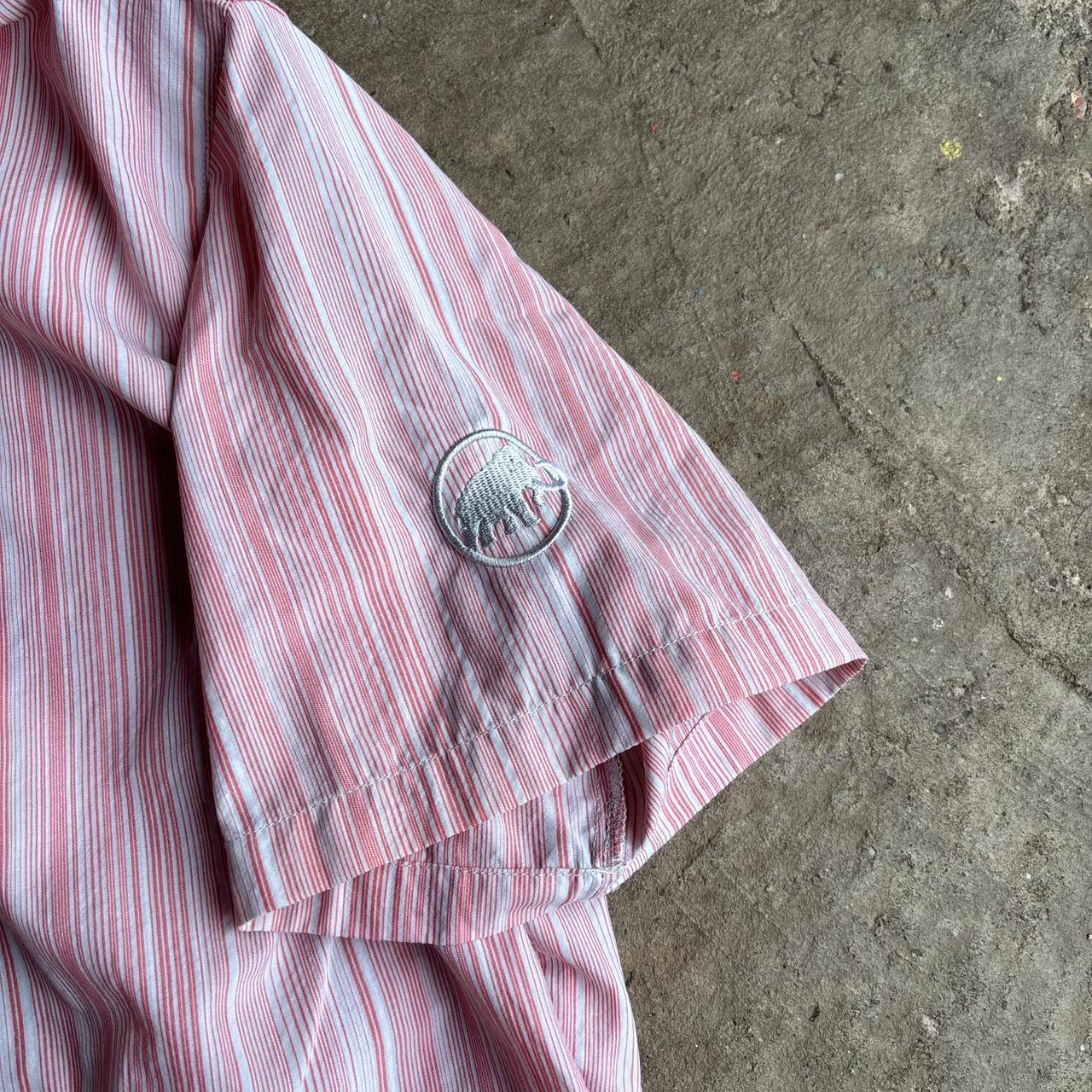 Pink Striped Mammut Short-Sleeve Shirt