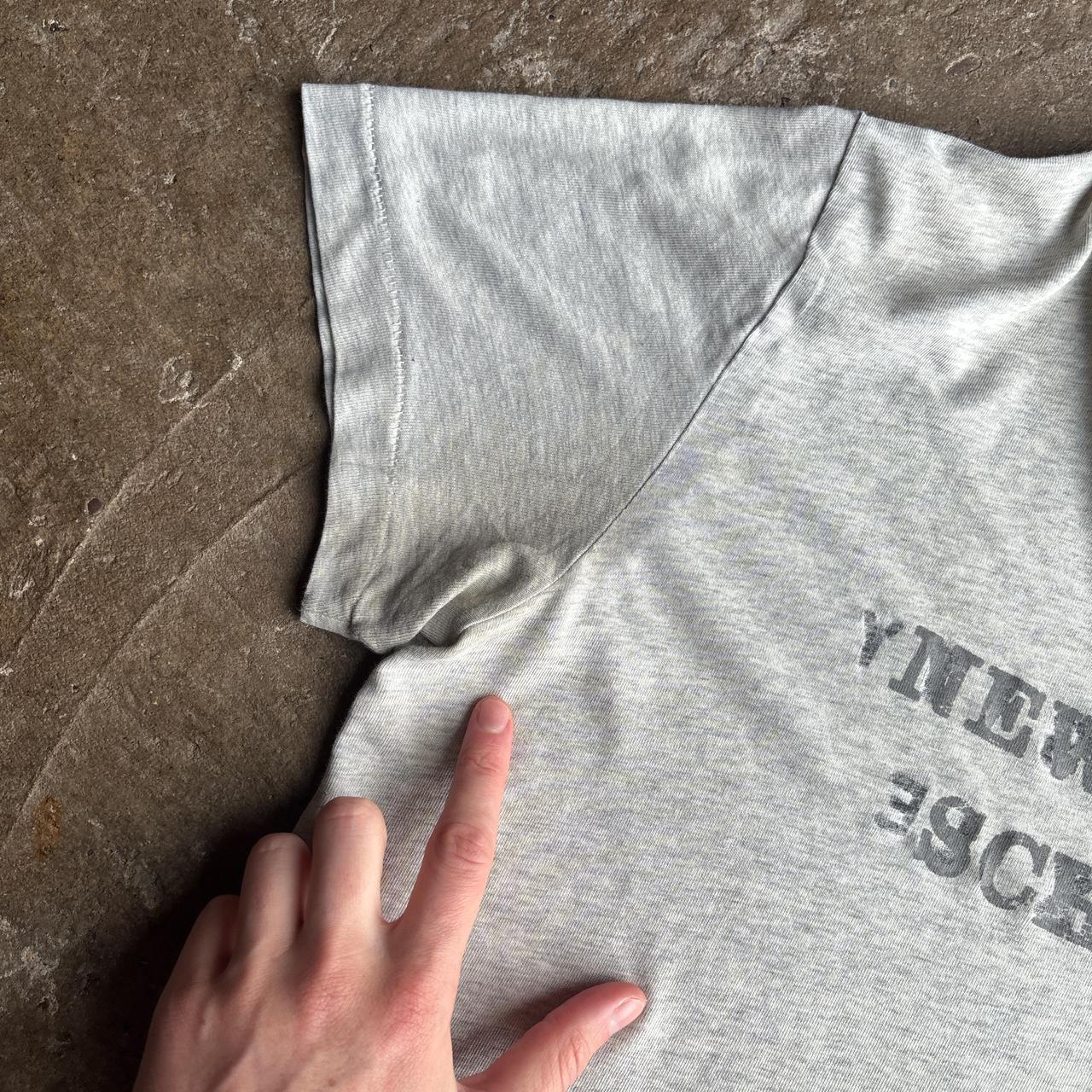 Grey ‘The New York School’ Graphic Text T-Shirt - L