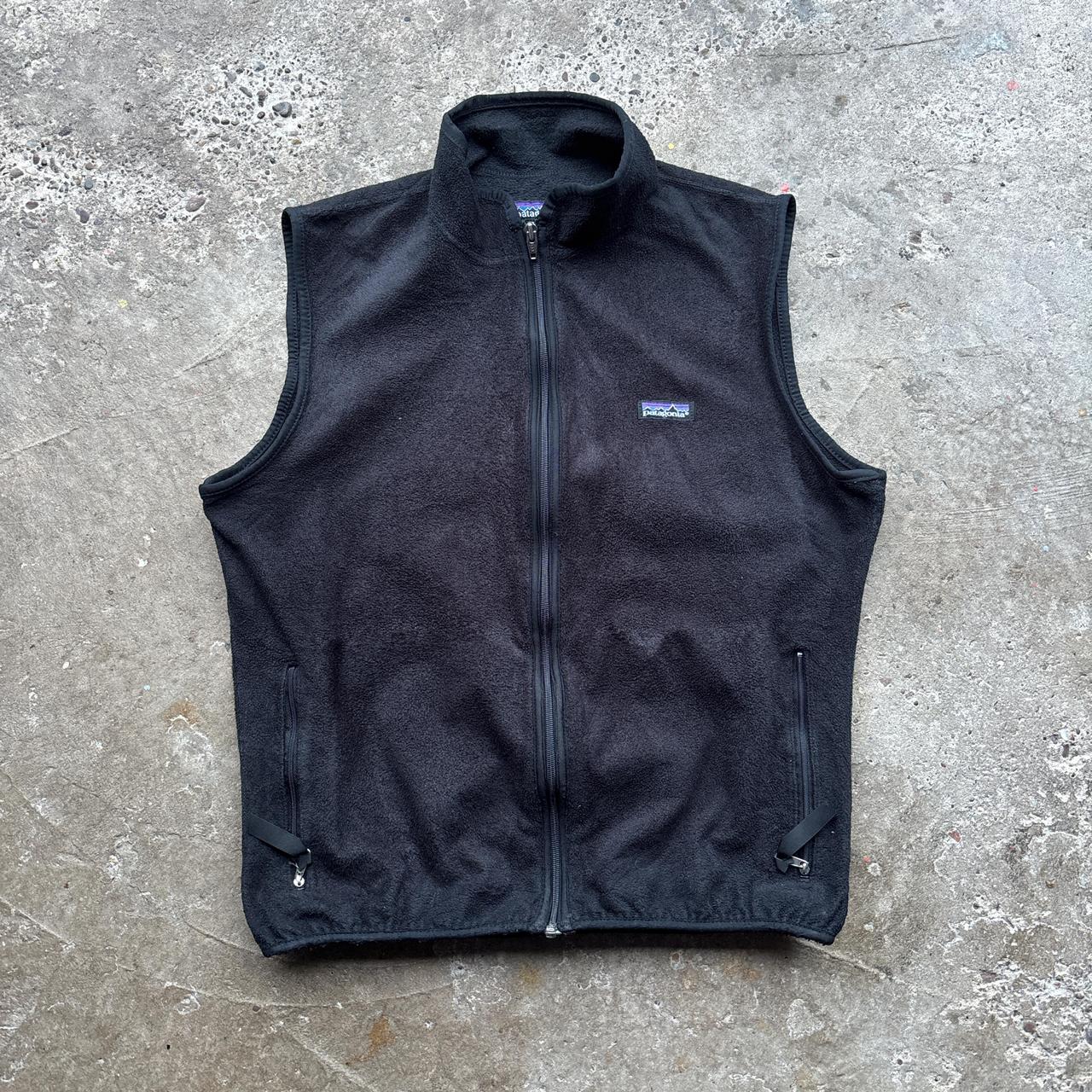 Vintage Black Patagonia Fleece Gilet - XL