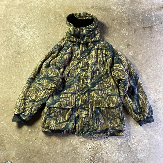 Browning Woodland Print Hooded Fleece Jacket - XL