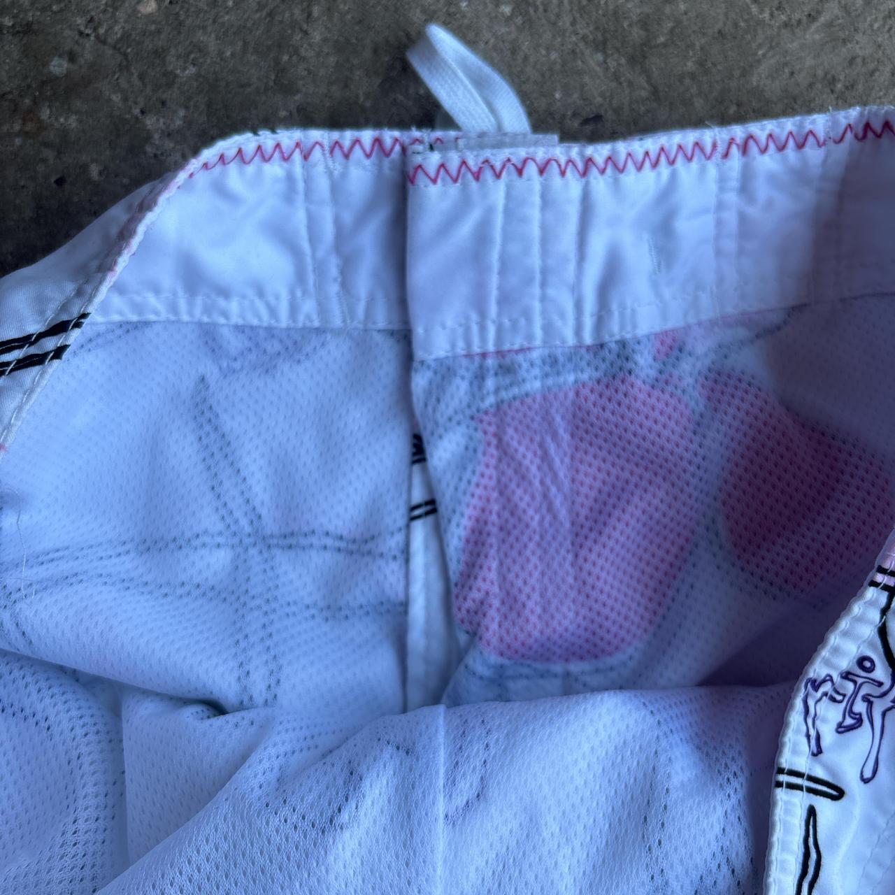 White & Pink Rip Curl Board Shorts