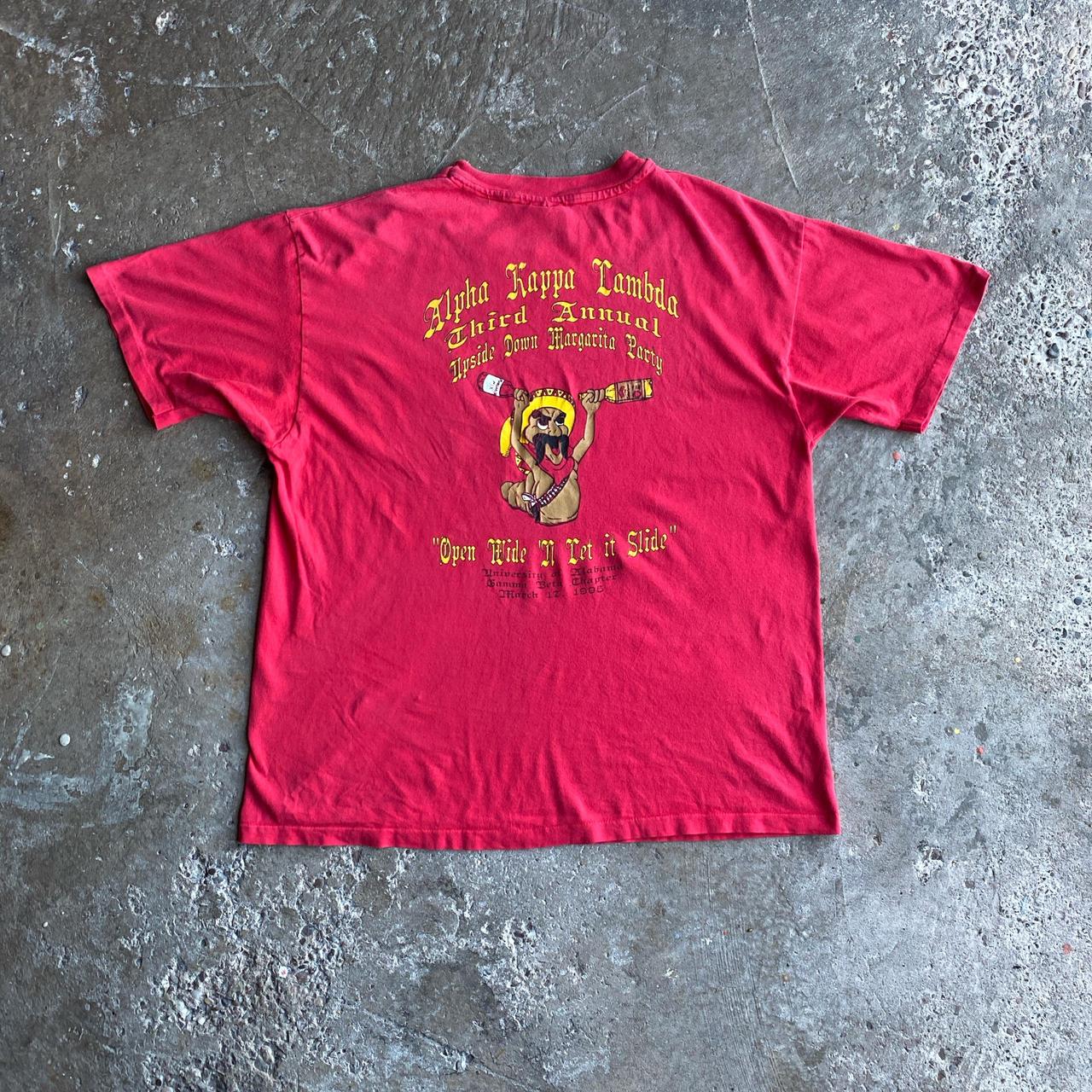 Red Graphic Tequila Single Stitch T-Shirt - XL