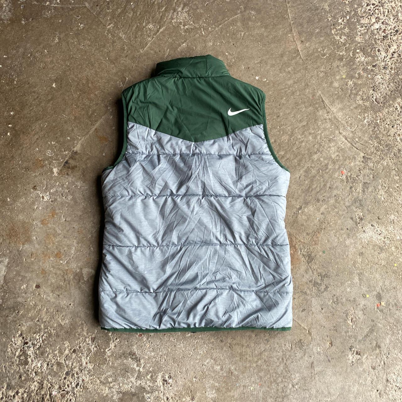 Grey & Green New York Jets Nike Puffer Vest - XS