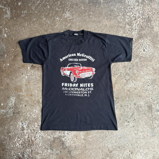 Vintage Black Single Stitch Graphic T-Shirt