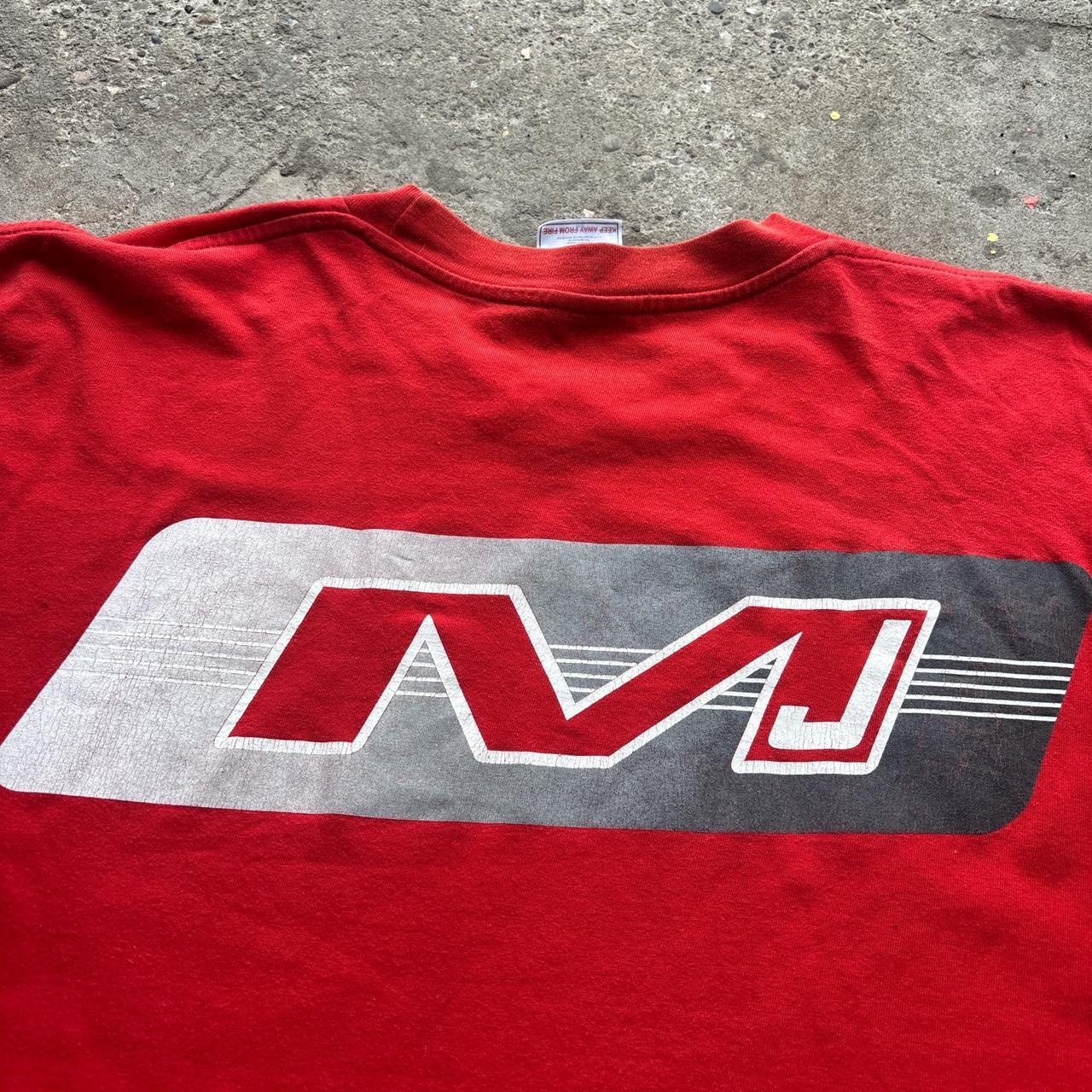 00s red Jordan “MJ” graphic tee