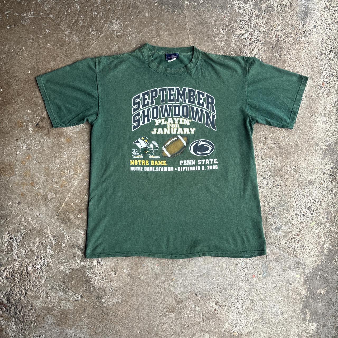Green Jansport College Football Graphic T-Shirt- XL