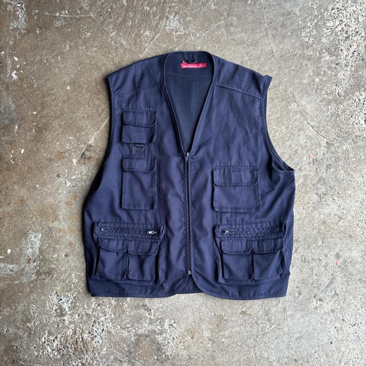 Navy Technical Vest Jacket