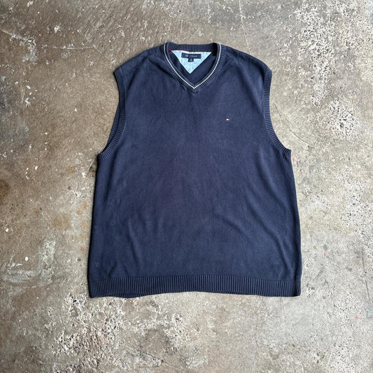 Navy Tommy Hilfiger Sweater Vest - 2XL