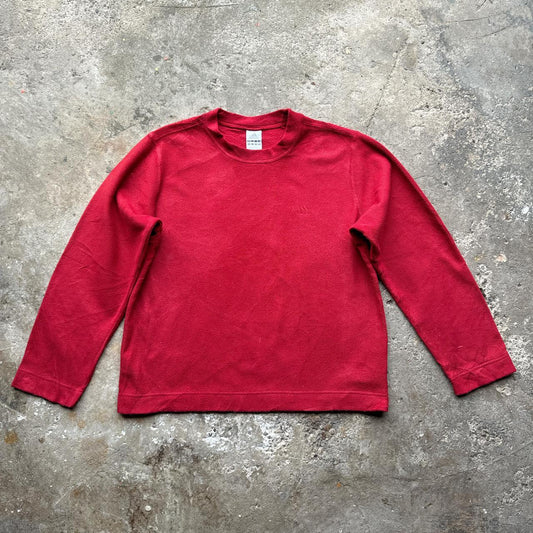 Red Adidas fleece sweatshirt