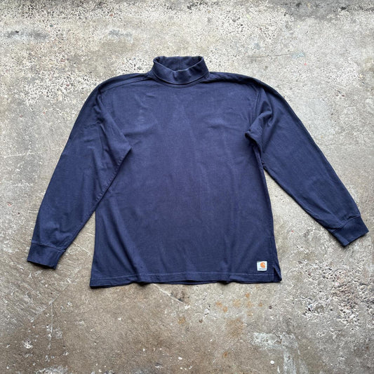 Vintage Navy Turtleneck Carhartt sweatshirt - XL