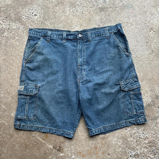 Blue Wrangler Cargo Denim Shorts - W44