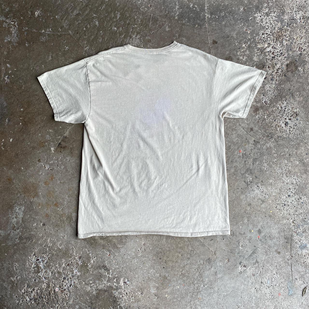 Cream Graphic Bar T-Shirt - M