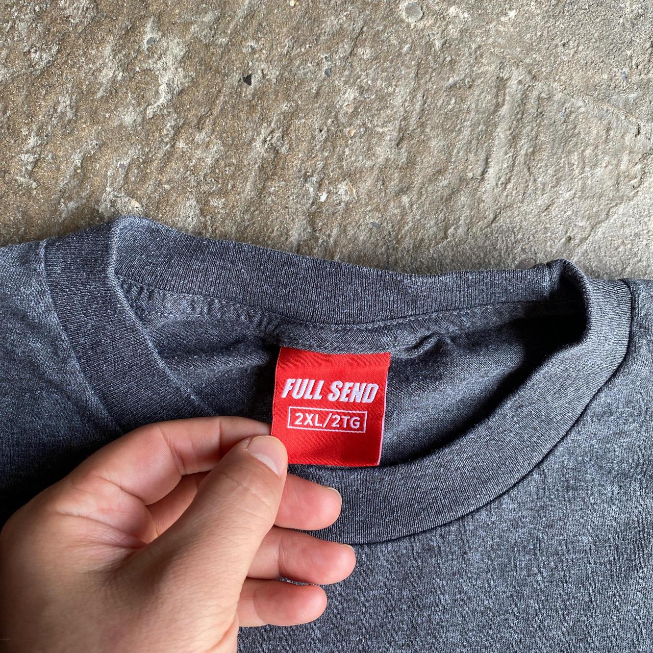 Grey Full Send x Nelk Golf graphic tee