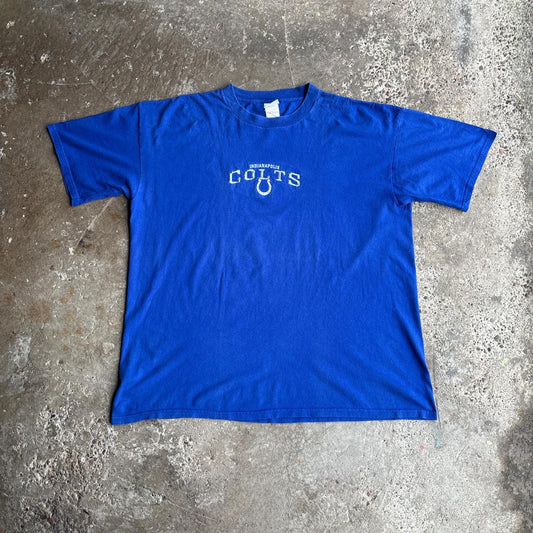 Blue NFL Embroidered Indianapolis Colts T-Shirt - 2XL