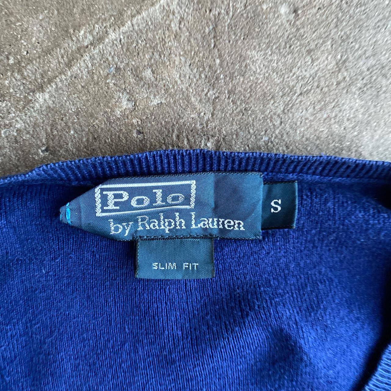 Navy Ralph Lauren V-Neck Jumper - S