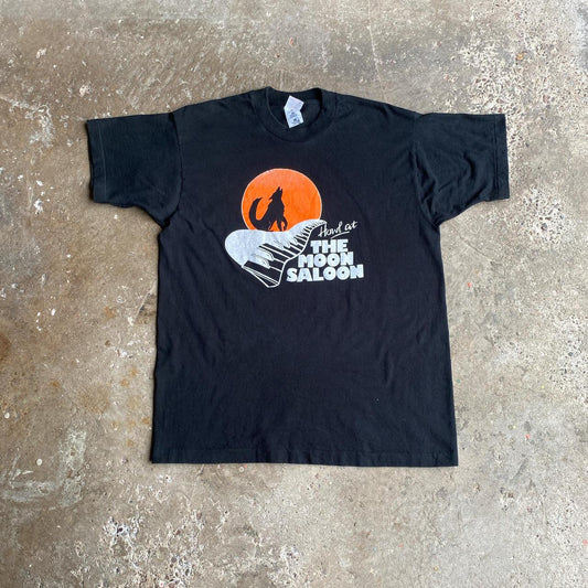 Black Vintage ‘The Moon Saloon’ Graphic T-Shirt