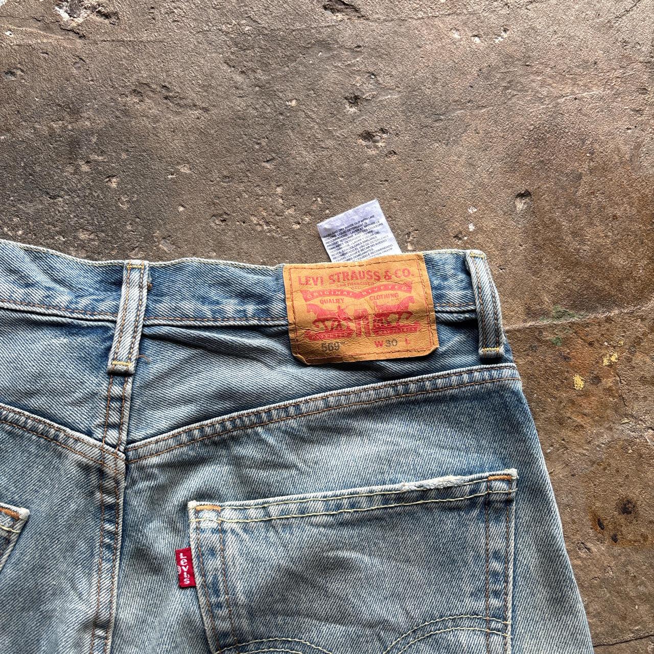 Distressed Levi’s blue denim Jorts - W30