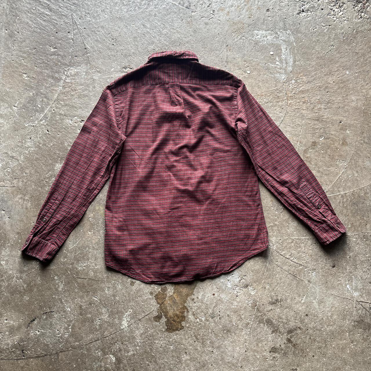 Red Polo Ralph Lauren chequered shirt - M