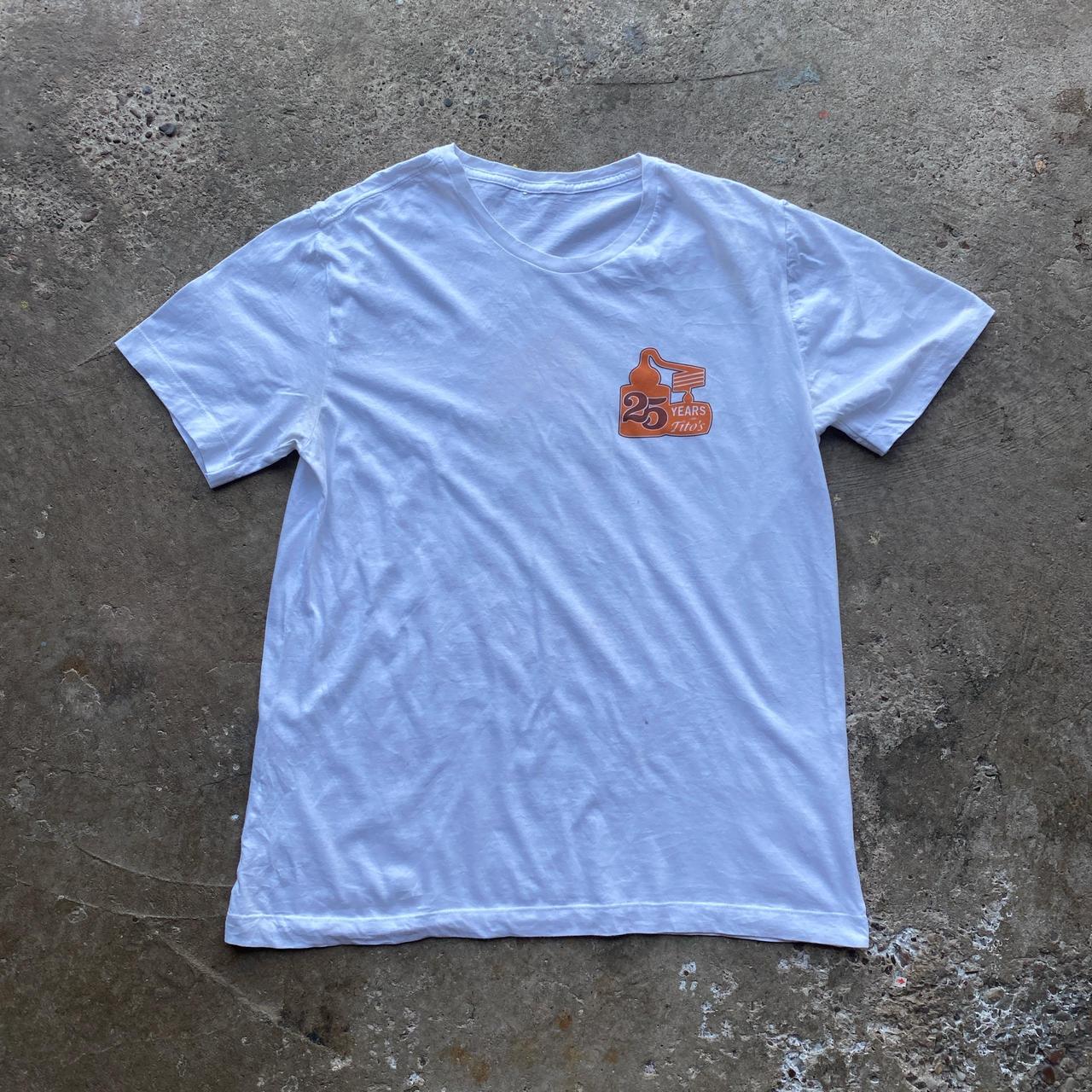 White Tito’s homemade vodka graphic tee
