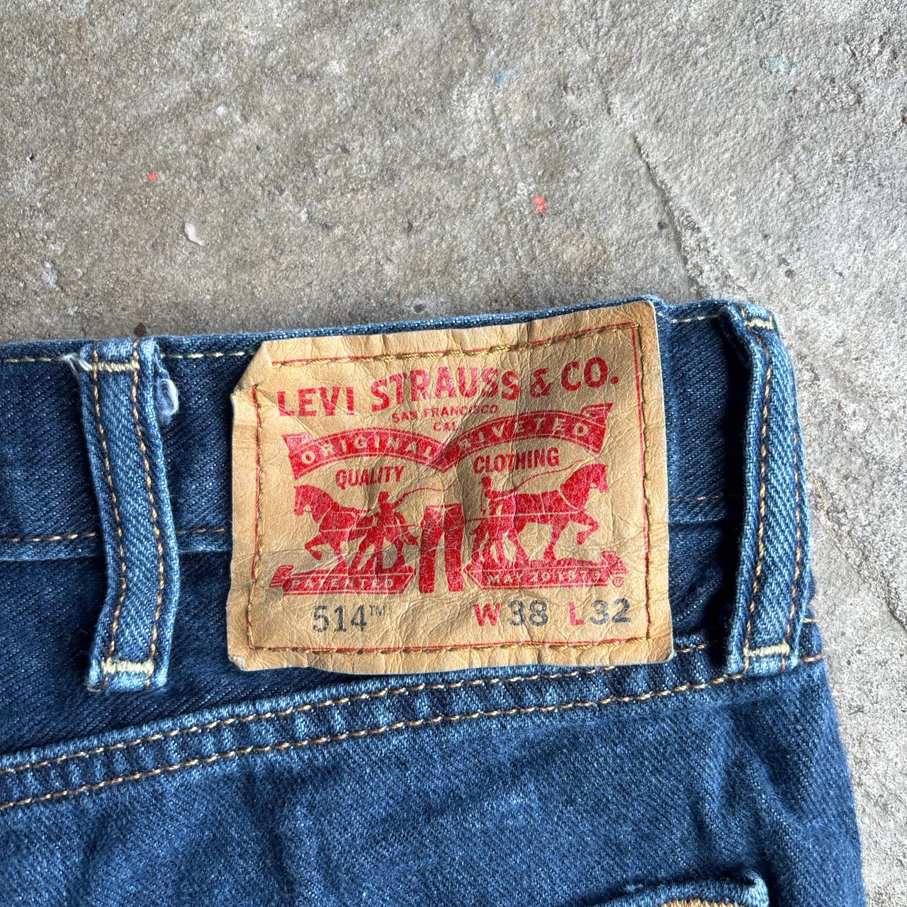 Blue Denim Levi’s Ripped Jean Shorts