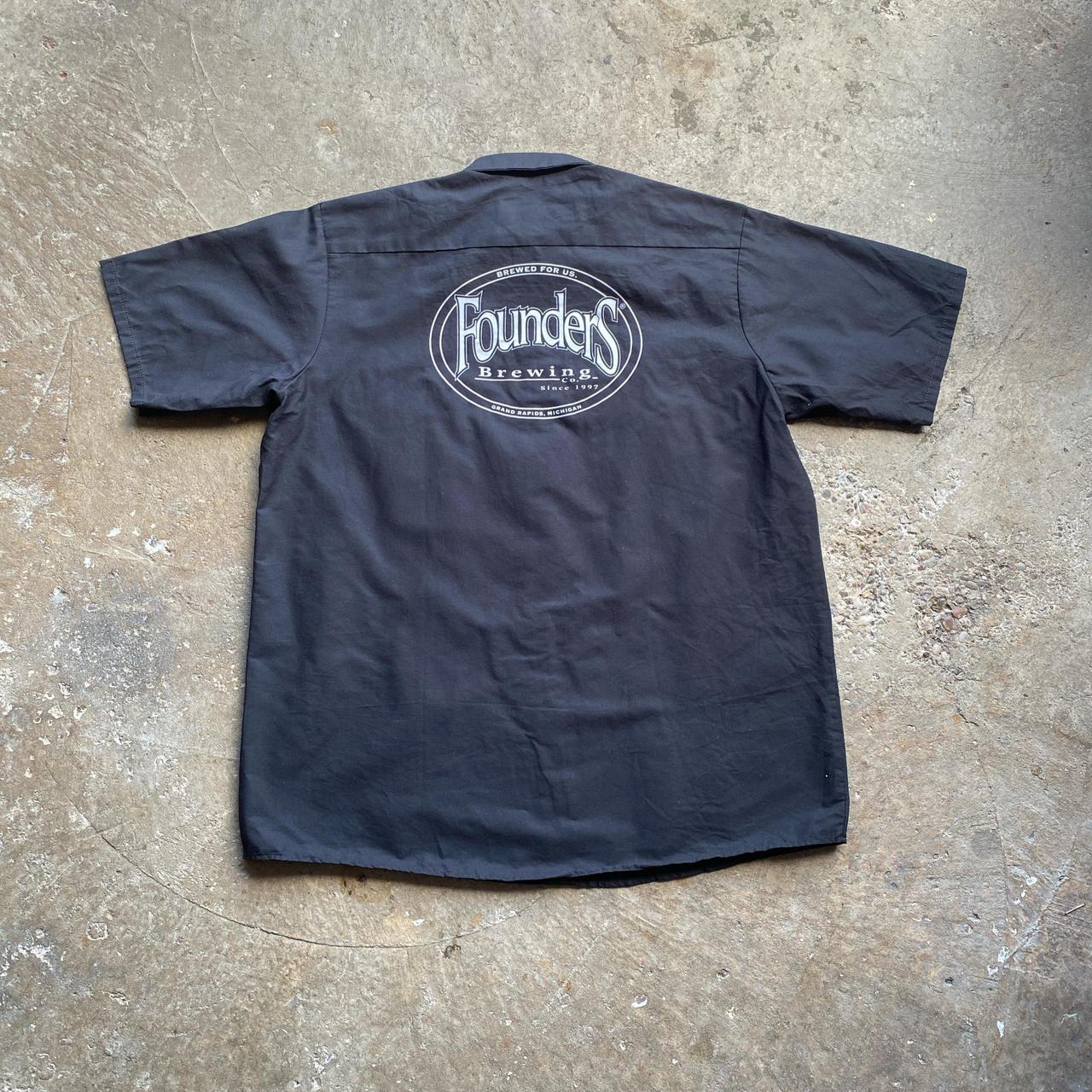 Black ‘Founders Brewing’ Workwear Shirt