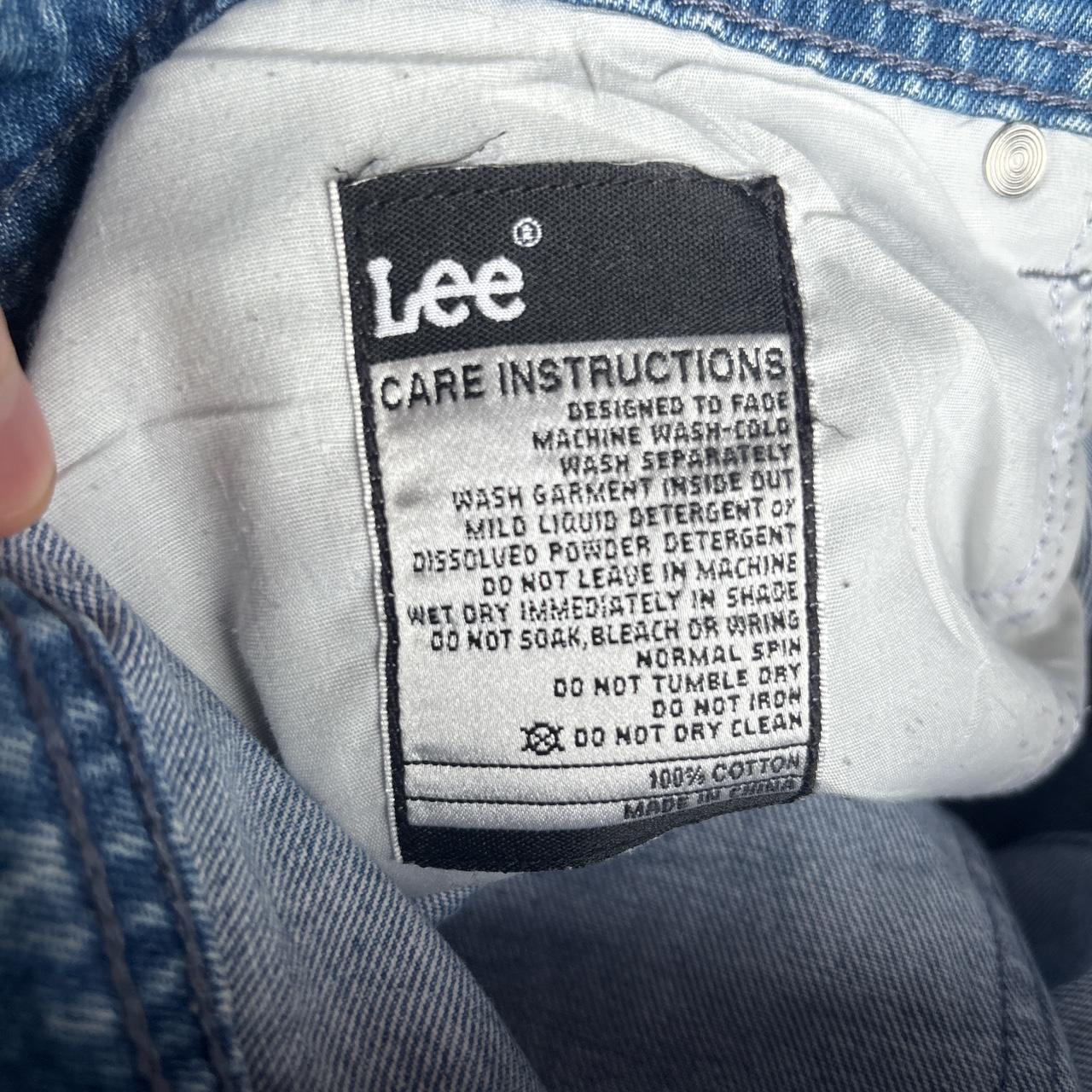 Blue Denim Lee Ripped Jean Shorts