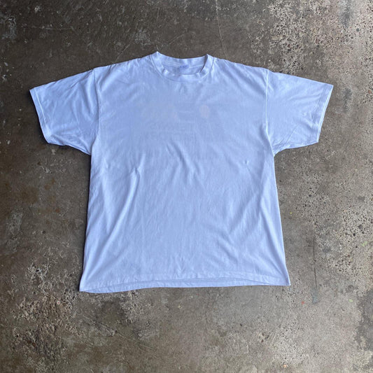 White Graphic Back Print T-Shirt - 2XL