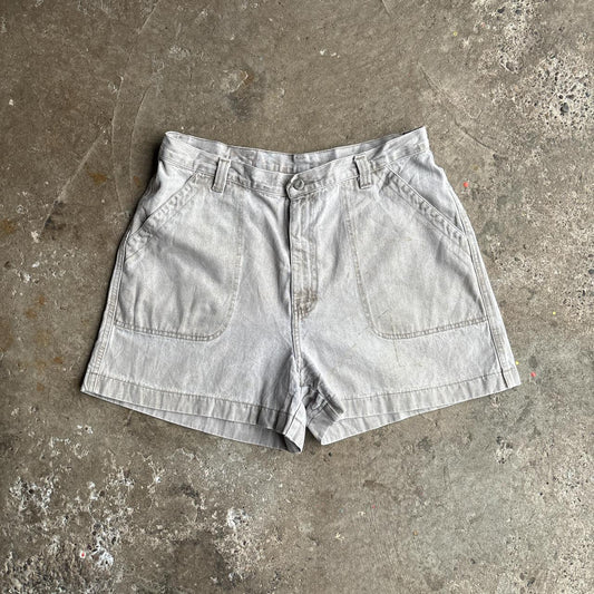 Light Cream Lee Cotton Shorts