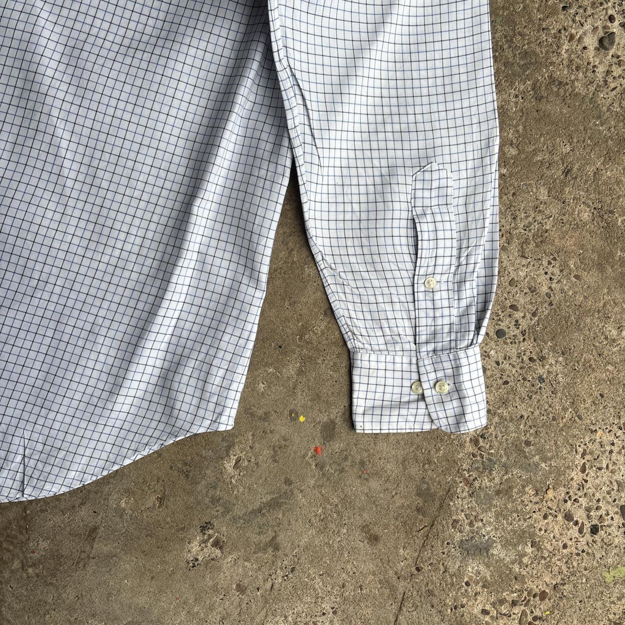 White & Blue Checkered Polo Ralph Lauren Long-Sleeve Shirt -  XL