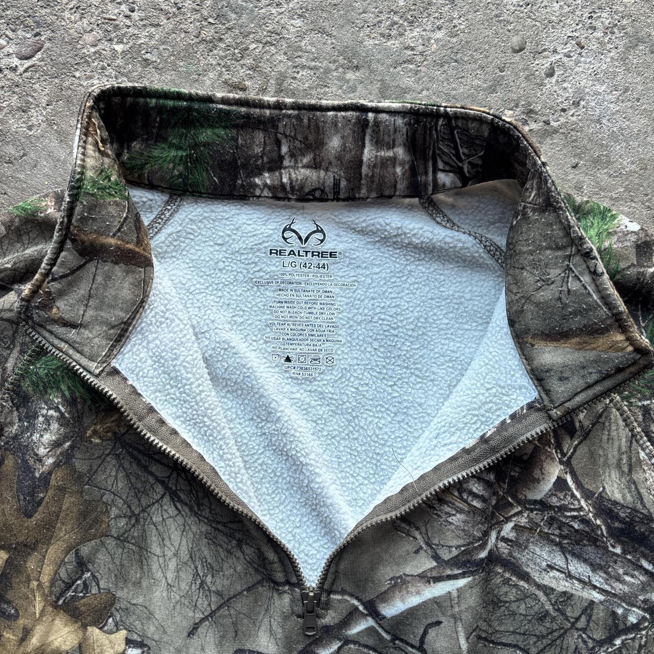 Real Tree 1/4 zip sweatshirt - L