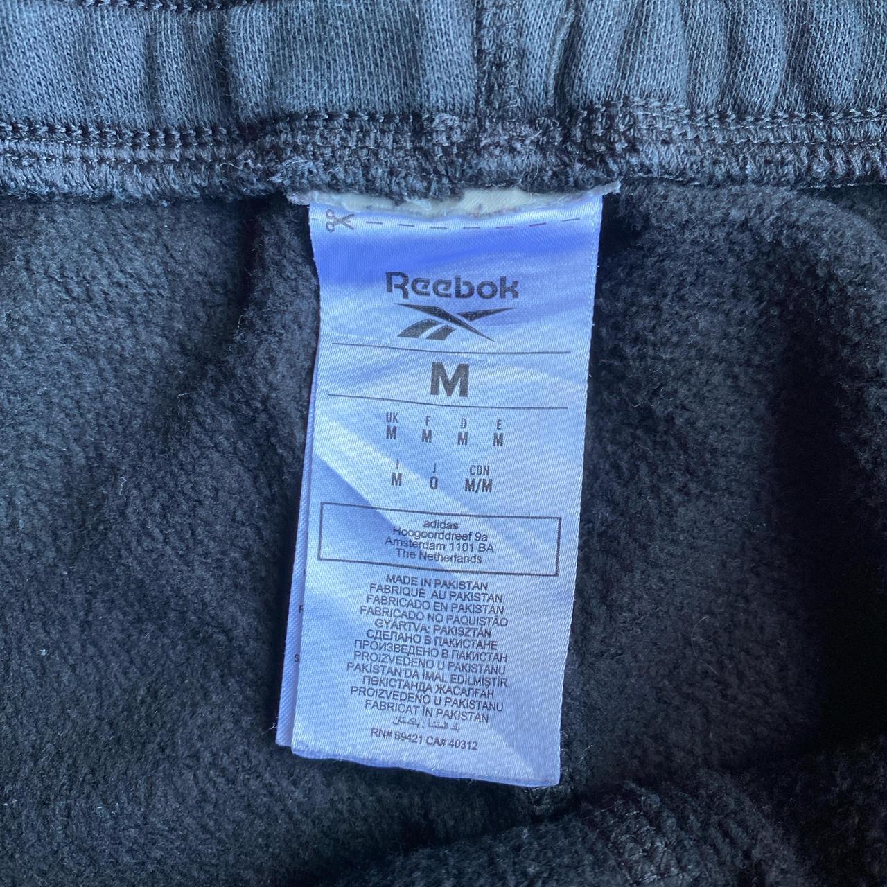 Black Reebok Tracksuit Bottoms - M