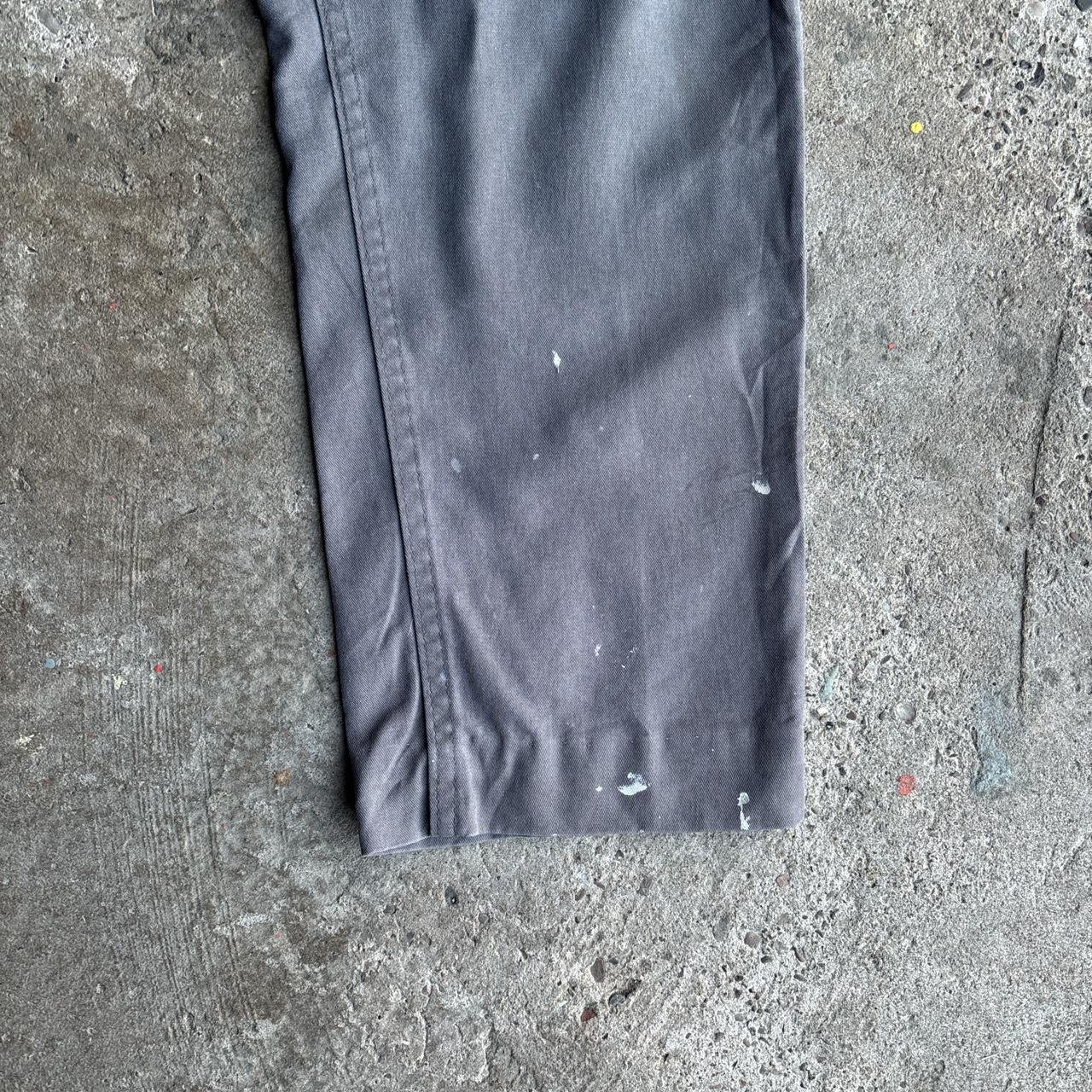 Grey Dickies Paint Splattered Workwear Pants - W36