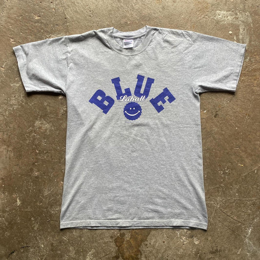2000 Labatt Blue grey graphic t-shirt
