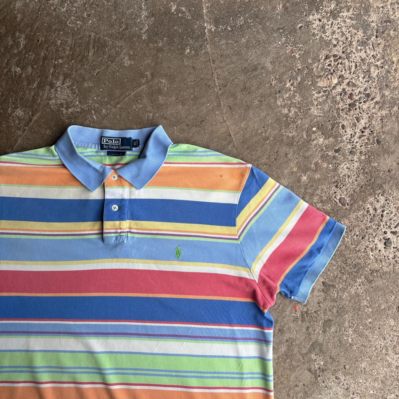Multi-Coloured Striped Ralph Lauren Polo Shirt